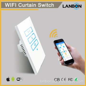Lanbon eletrical curtain opener universal remote control phone control and rf remote control factory price